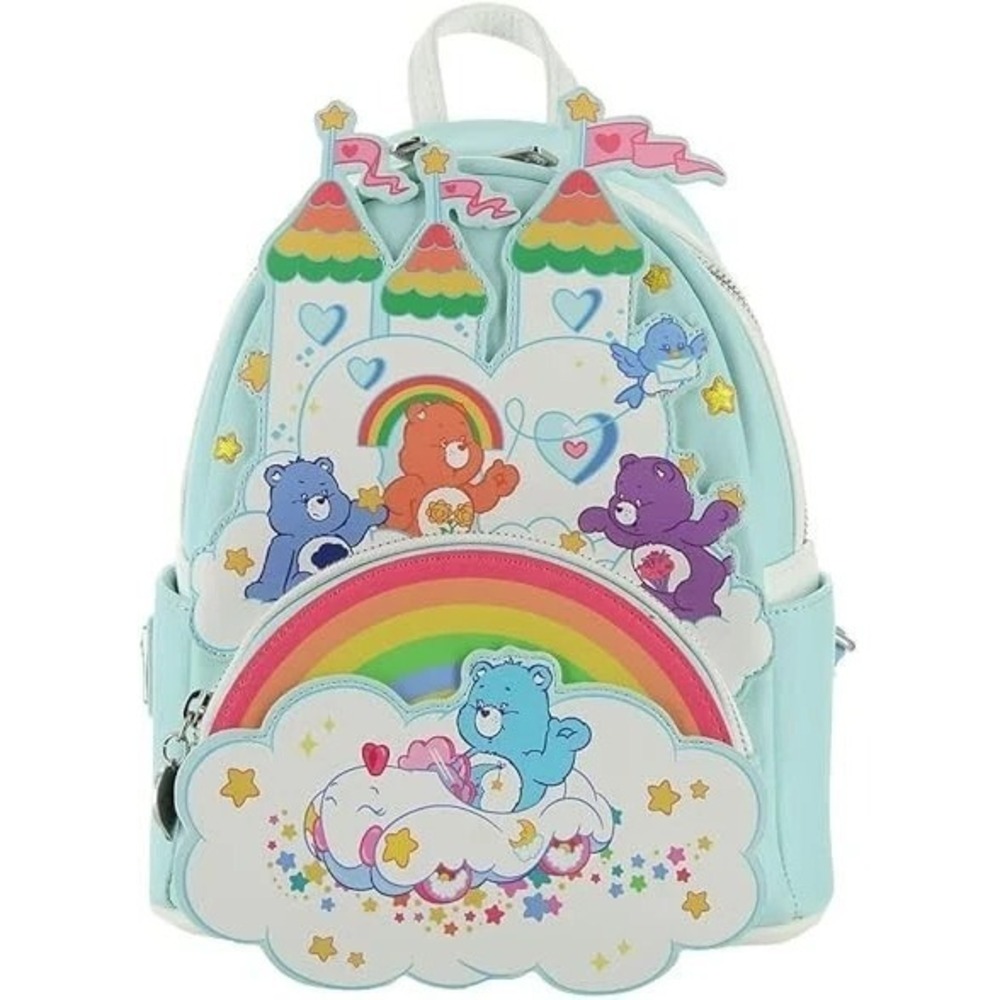Loungefly Care Bears Care-A-Lot Castle Mini Backpack New with Tags